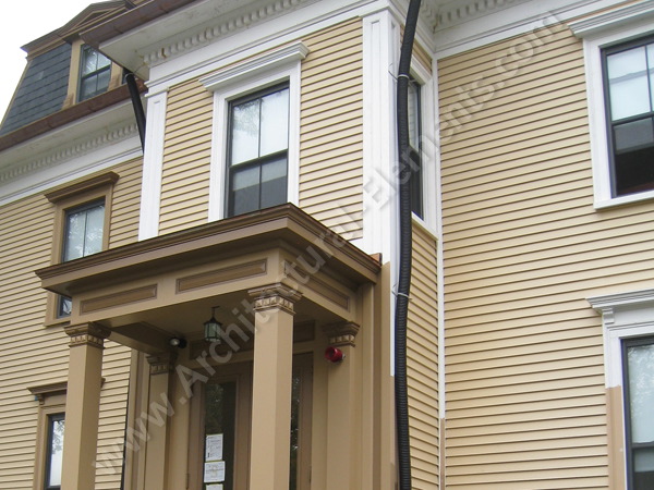 Restored Tufts Capen House featuring custom architectural millwork.