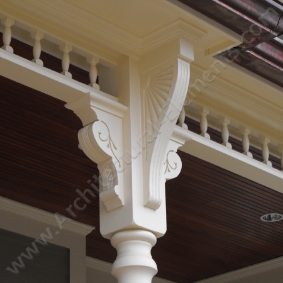 Decorative architectural element with intricate detailing for restoration projects.