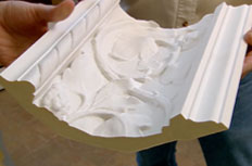 Architectural moulding and trim samples for custom millwork projects