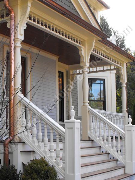 Historic Victorian Mansion restoration featuring custom architectural millwork.